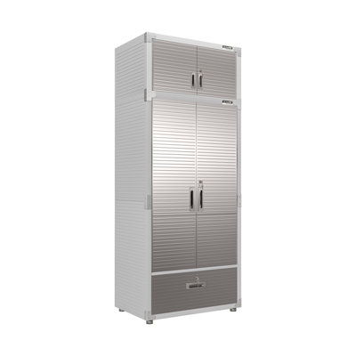 Seville Classics UltraHD® 2-Piece Storage Cabinet with Bottom Drawer Set