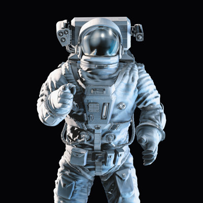 Astronaut by Grandeduc - Wrapped Canvas Print