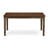5 Piece Dining Room Table Set Includes a Rectangle Kitchen Table and 4 Brown Linen Fabric Parsons Dining Chairs, Mahogany-2060799714-2060799726-2048473734