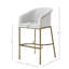 Tabouret de bar 31 po 31 po, similicuir avec structure en acier doré-96103966