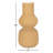 Sculptural Textured Ribbed Table Vase for Home Decor – Modern Tall Flower Vase Perfect for Console Table, Entryway, or Living Room Decor – Brown-1985163754