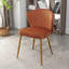 Fauteuil d'appoint moderne en velours avec capitonnage et pieds dorés-819880186