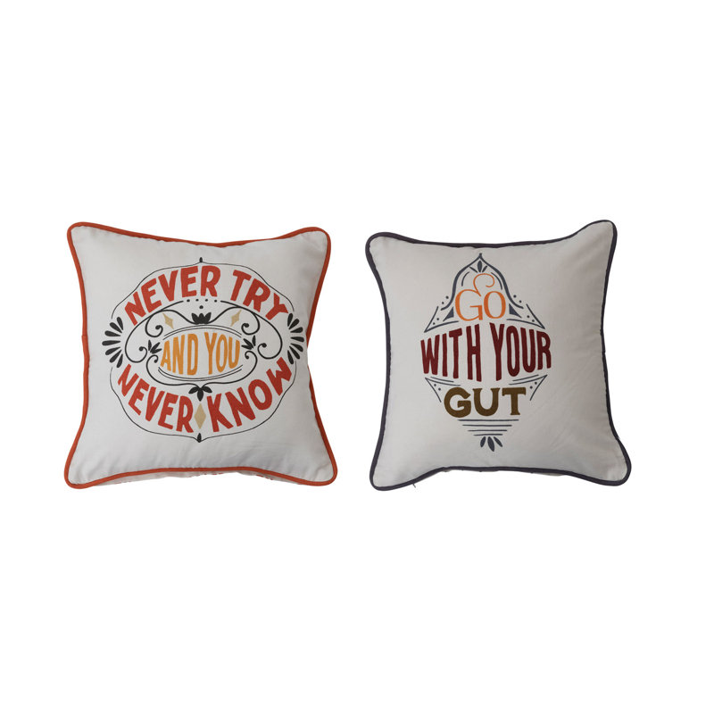  Cotton Throw Pillow
