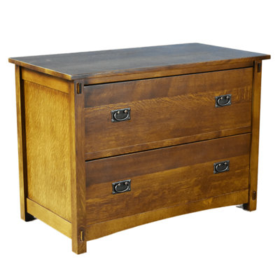 Eliscia 41.75'' Wide Solid Wood File Cabinet