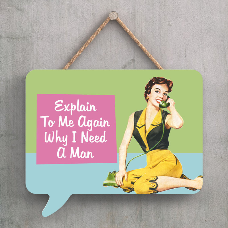Pinup Explain To Me - Print on MDF