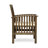 2pcs Wood Chair With Grey+cream Foam Pads - Stylish, For Patio And Backyard Use Dining Cushions Grey+cream, Weather