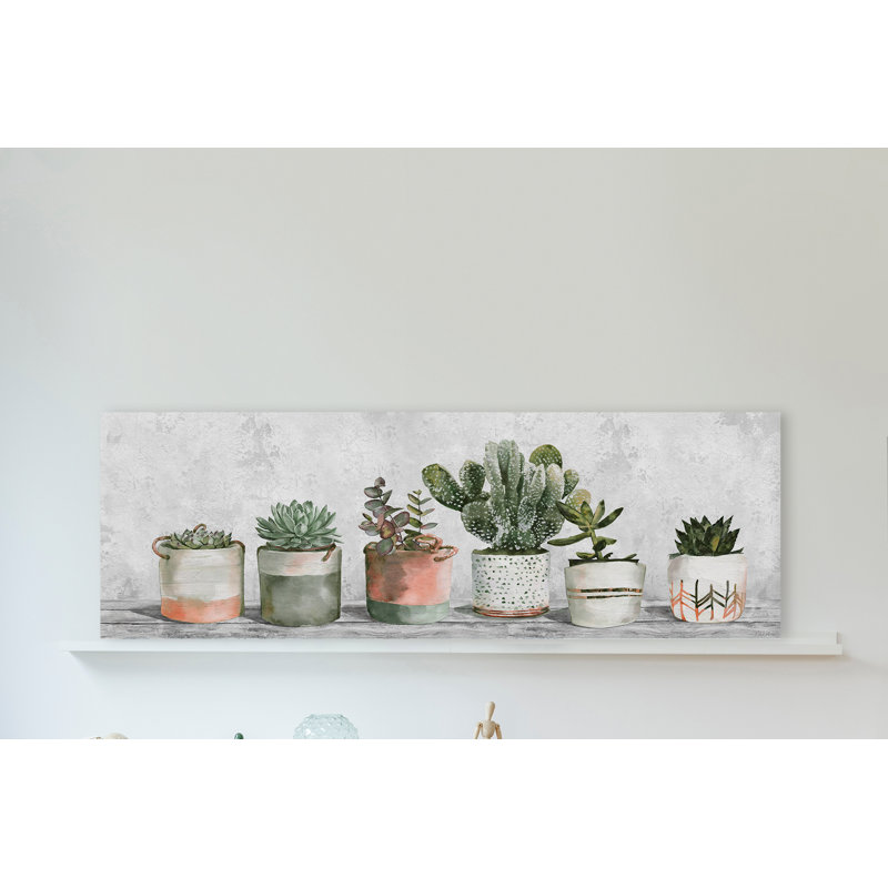 «Stop and Plant», reproduction d'art sur toile tendue, H 10 po x l 30 po x P 1,5 po