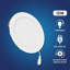 Luminaire encastré rond 6 "à DEL 12W à intensité variable avec boîte de jonction, 120V, sélectionnable