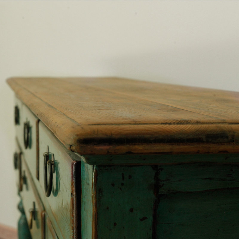 Armoire de couloir verte