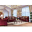 Causeuse Chesterfield à accoudoirs roulés 72 po Aarn-676045616