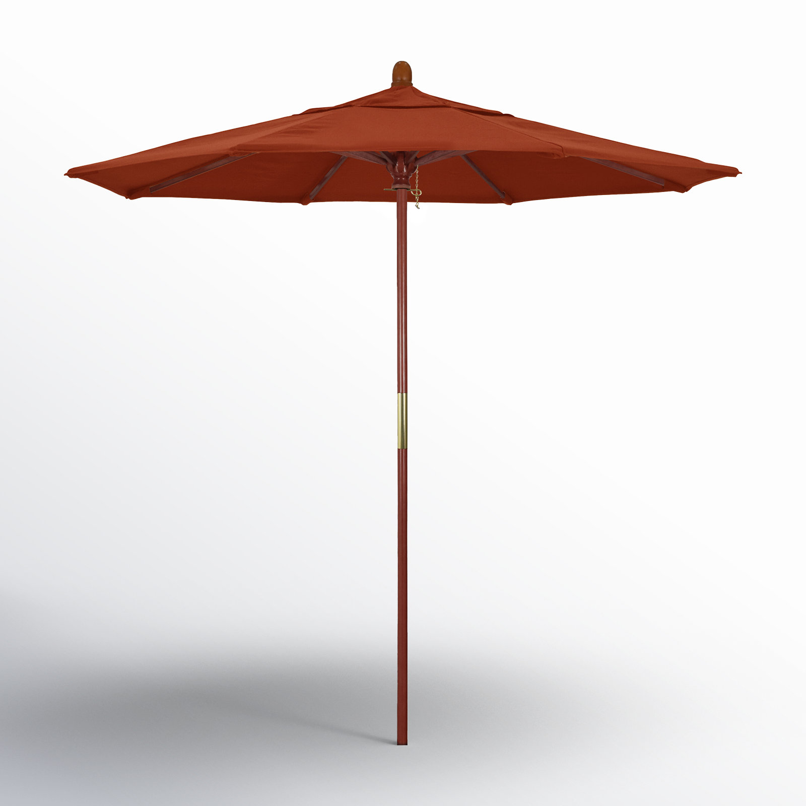 Manford 108'' Sunbrella® Outdoor Umbrella, Canvas Terracotta Sunbrella® Canvas