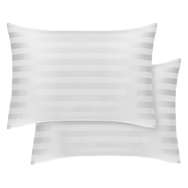 Microfiber Machine Tufted Pillowcase - Set of 2, White