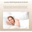 Ensemble de draps luxueux de très grande taille à densité de tissage 800 fils - draps 100% coton, satin doux, poches profondes avec élastique antidérapant pour un ajustement parfait, literie fraîche et durable