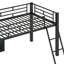 Lit mezzanine avec bureau Gaming, DEL