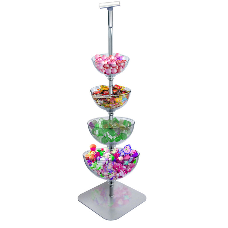 Four-Tier Cascading Bowl Floor Display