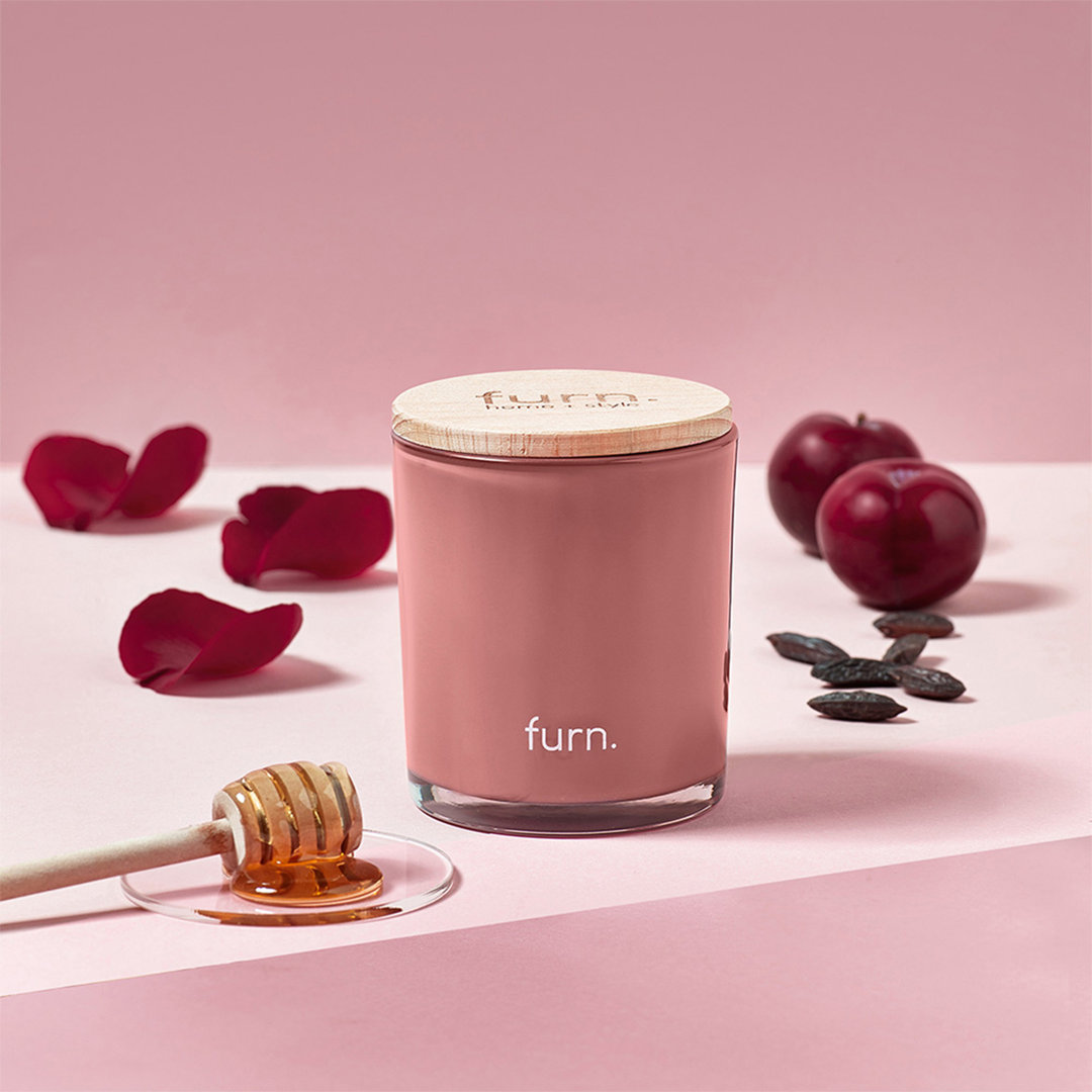 Divine Bergamot, Honey & Plum Scented Jar Candle