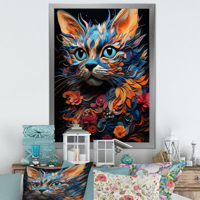 «Pixiebob Pondering Cat Collage II», reproduction sur toile