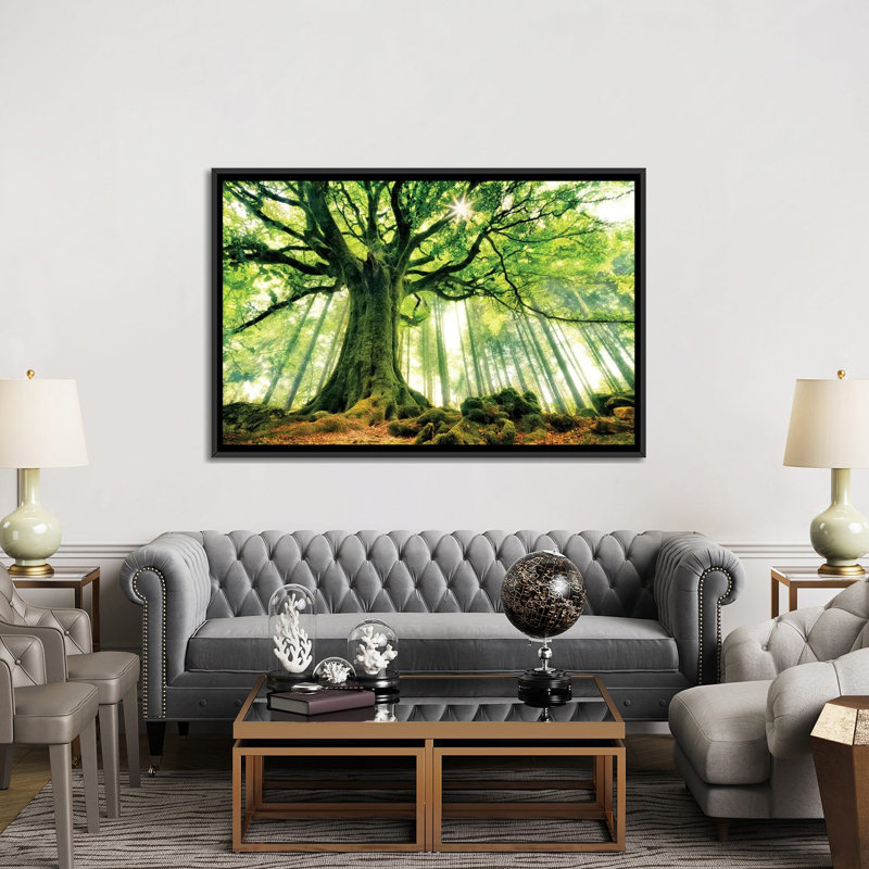 «Ponthus», reproduction de photo sur toile tendue, H 18 po x l 26 po x P 1,5 po, Toile encadrée noire, Pas de tapis