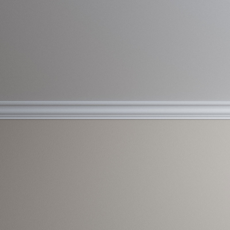 Adeline 96" Gray Polyurethane Crown Moulding