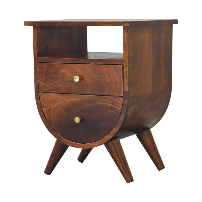 Ikora 15.75'' W Solid Wood Nightstand