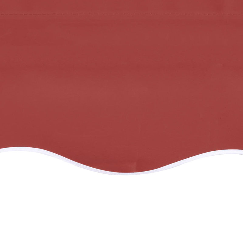 Awning Top Sunshade Canvas , Burgundy Red, 450cm W x 350cm D