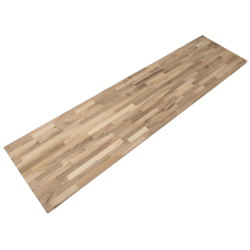 Comptoir en bois massif, Noyer, H 74 po x l 25 po x P 1,5 po