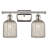 Brysin 15" W 2-Light Dimmable Metal Vanity Light with Glass Shades-848961674-848961684