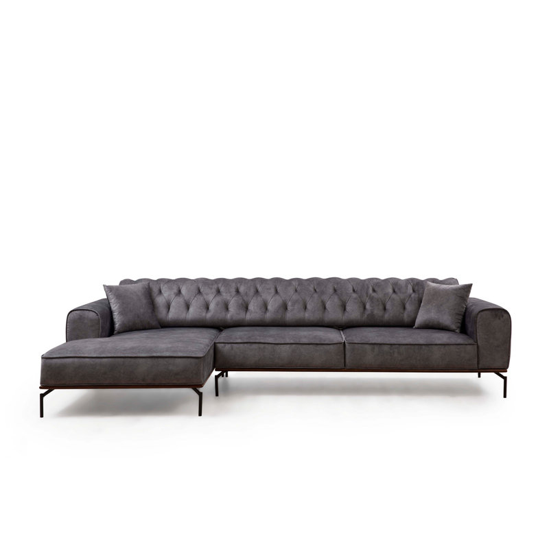 Upholstered L-Shaped Sectional, Left Hand Facing