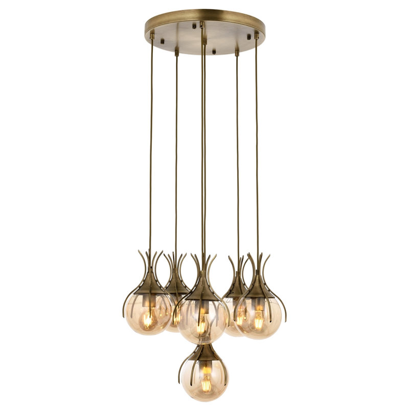 Harloe - Light Gold Kitchen Island Pendant, Gold