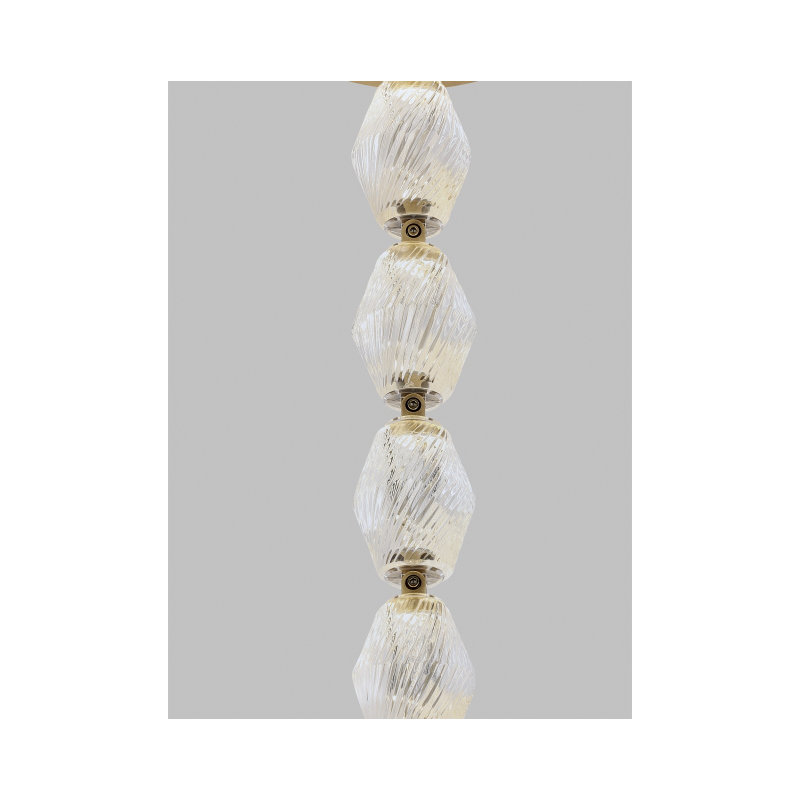 Collier 1 - Light LED Chandelier, 3000, 140.5" H x 2" W x 2" D