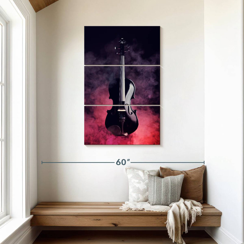 Abarca Black Violin Smoke, 45" H x 28" W