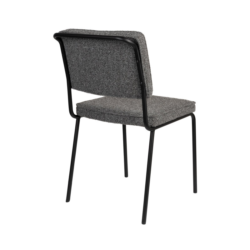 Buddy Upholstered Dining Chair, Black