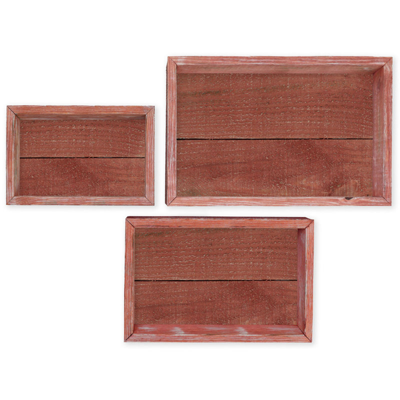 Cube Shelf with Adjustable Shelves, Salvage Red