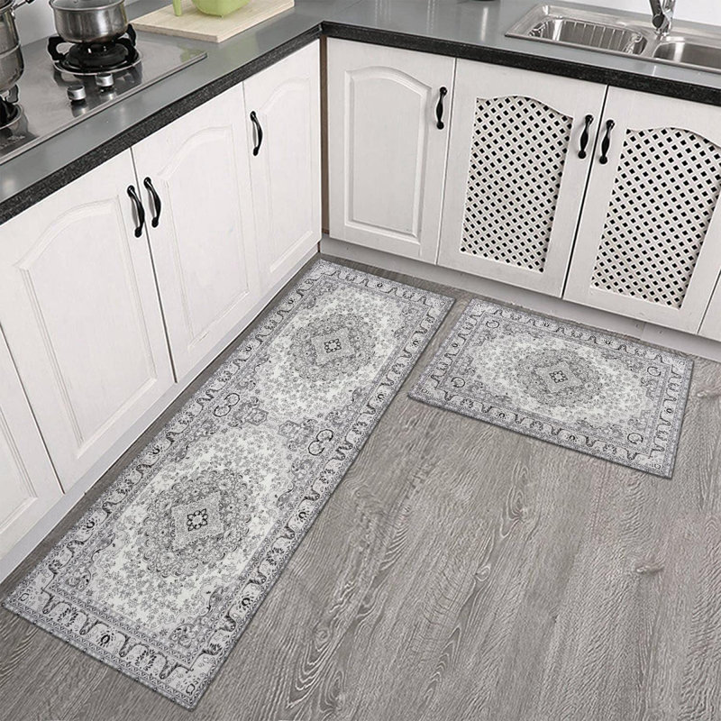 Ensemble de 2 tapis de cuisine décoratifs Farmhouse