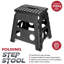 MantraRaj Folding Step Stool Lightweight Foldable Step Stool for Adults and Kids (Black, Small)