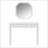 Retro Makeup Desk With Large Mirror, 3-Drawer Dressing Table For Jewelry Storage, Elegant Console Table For Bedroom, Living Room, Hallway & Foyer,White