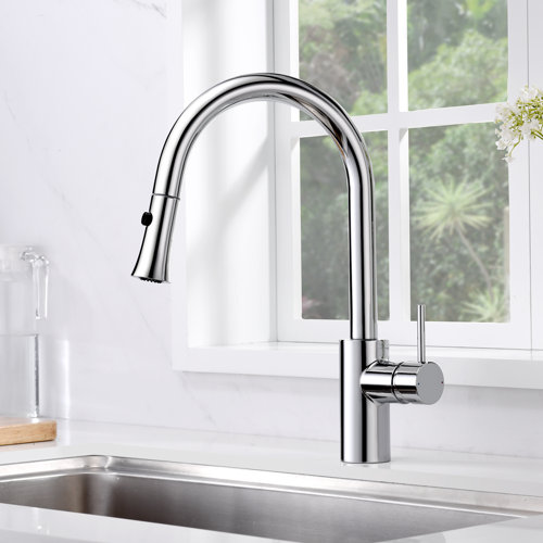 Luxier Pull Down Single Handle Kitchen Faucet & Reviews | Wayfair