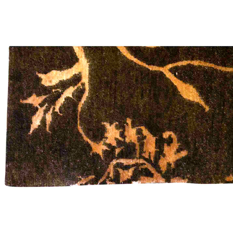 Hand Knotted Area Rug in Brown