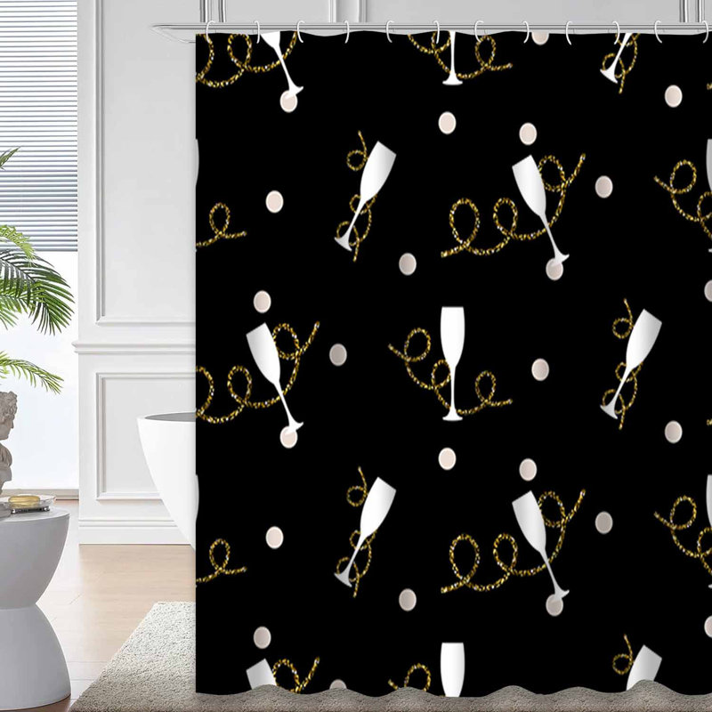 Rideau de douche Confetti Ornament, L 72 po x l 78 po