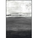 Gray Glass 1' Framed Print on Canvas