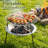 Tripod Camping BBQ Grill, Multi-Functional Outdoor BBQ Grill, Metal Outdoor Fire Pit, campfire tripod,tripod fire pit,campfire cooking tripod,11-Inch Campfire Grill Pan, 15-Inch Round Mesh Grate, 3 Detachable Legs, with Handle, Includes Charcoal Tongs an