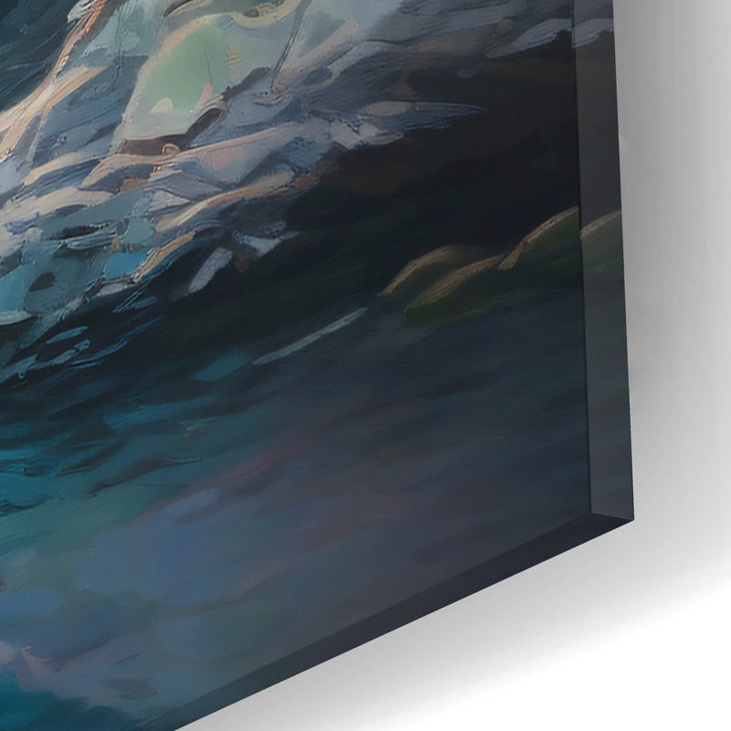 «Cove 2» par r3darch0n, art mural en verre acrylique, H 12 po x l 16 po x P 0,13 po
