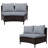 Tyrza Wood 8 - Person Modular Patio Conversation Set with Cushions-1407611415