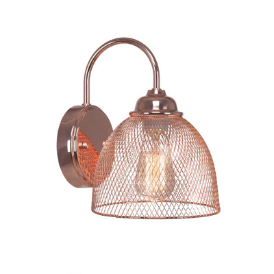 Adkins Plexus Wall Sconce With Amber Antique Bulb
