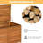 Calorful 45'' W 46 Gallons Solid Wood Acacia Storage Bench in Nature