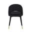 Chaise d'appoint en velours à dossier bas Carytown-1003035634