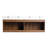 60" Bathroom Vanity with Sink, 60 Inch Floating Vanity, Double Sink Wall Mounted Vanity Combo, Modern Bathroom Vanity Set with 4 Doors and Resin Basin Sink-1010041084