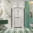Matte Black Pivot Shower Door - 1/4" Tempered Clear Glass For Bathroom Relaxation-122074035