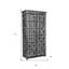 Garde-manger ou placard en bois massif gris foncé de 72 po