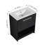 Meuble-lavabo de salle de bain avec lavabo en céramique, 2 portes à fermeture douce, meuble-lavabo autoportant-964627883-964627882